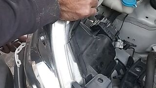 Wangon r head light clean