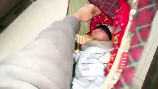 Ab sa papa ki duty start ho gai????basil ko sambalna ki????