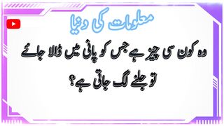 Paheliyan In Urdu With Answer - Riddles In Urdu & Hindi - Amazing Facts & Brain Facts In Urdu #011