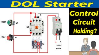 DOL Starter Control Wiring || DOL Starter Connection || DOL Control Circuit Diagram in Urdu Hindi