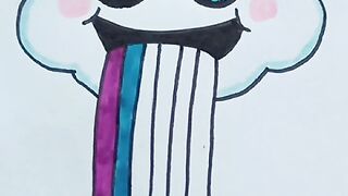 Satisfying Rainbow Art drawing