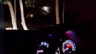 Late night long drive with friend in Heaven winter