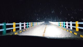 A beautiful view of snowfall
