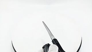 Laser lite scissors for fabrics