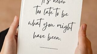 Its never too late