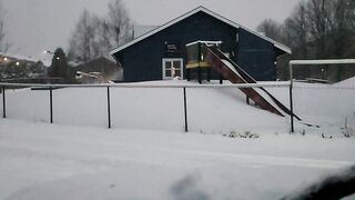 Snow inside Oslo