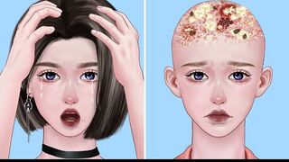 ASMR Scalp Treatment: Helping a Girl Treat Scabies and Remove Lice