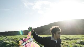 Running with a kite