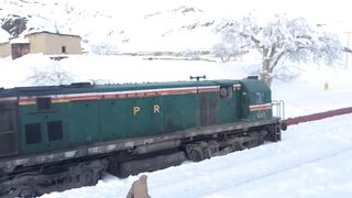 Snow Covered Mountains | Shela Bagh, Balochistan | Pakistan Railways