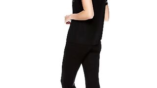 bebe Womens Pajama Sets - Notch Collar Pajama Top and Pajama Pants PJ Set - Pajamas for Women Logo