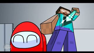 Herobrine Impostor Vs. Crewmates in Among Us Animation