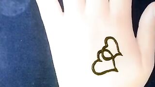 Heart Mehndi Design #shorts #shortvideo #trending