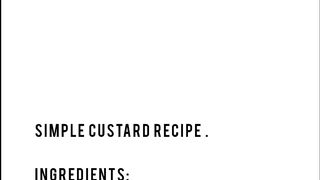 Delicious custard