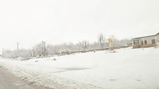 Travel in snow fall