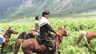 Local Horse Riders at Northern areas of Pak