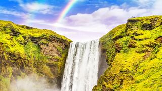 Beautiful Relaxing view of Water fall