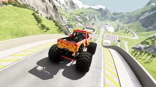Cars & Buses vs Leap Of Death Jumps