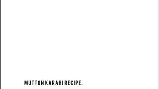 Mutton karahi
