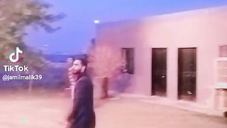 Playing badminton for fun