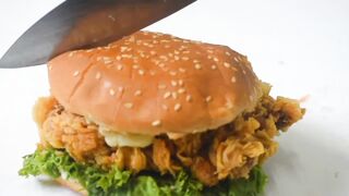 KFC style burger recipe zinger burger recipe by Malka Tasty ???? Table