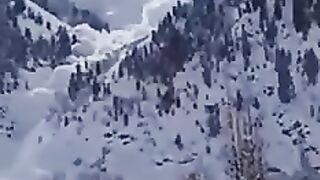 Avalanche in Guraiz Neelum valley