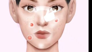 Asmr makeup tutorial | asmr makeup game | asmr makeup game cartoon