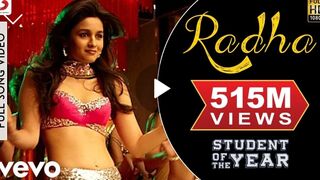 Radha - SOTY|Alia Bhatt|Sidharth Malhotra|Varun Dhawan|Udit Narayan|Shreya Ghoshal