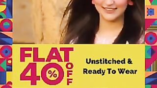 Flat 40% off Unstitched & Ready to Wear clothes