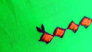 Chain stitch pattern Sindhi kadai #design
