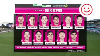 Hobart Hurricanes vs Sydney Sixers Highlights