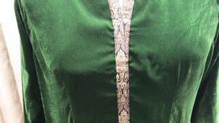 Velvet Shalwar Kameez| Jamawar Dori piping Cutting and Stitching