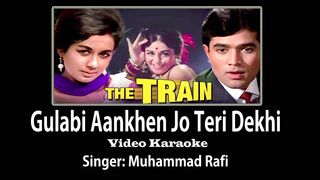 Gulabi Aankhein Jo Teri Dekhi Video Karaoke with lyrics