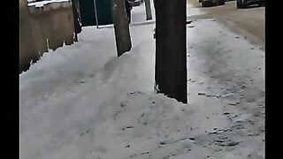 Beautiful scene after snowfall❄️????