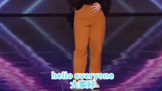 A Chinese girl tell about her story In a famous TV show