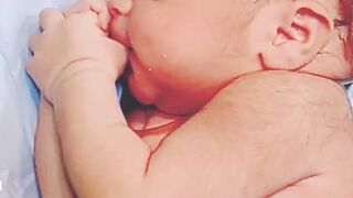 New born baby crying