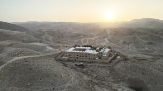 Nebi Mussa mosque at the Judean Desert, the traditional burial site of Moses