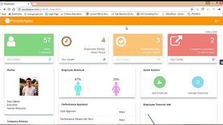 HR Dashboard In Oracle APEX