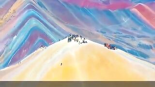 China's Rainbow Coloured Mountains in the Quran