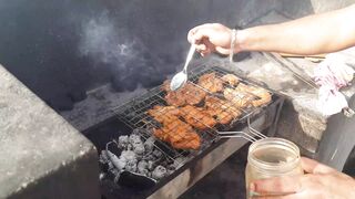 Barbecue in park