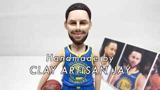 Clay Sculpture: Stephen Curry, the full figure sculpturing process from scratch