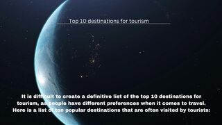 TOP 10 TORISUSM IN THE WORLD