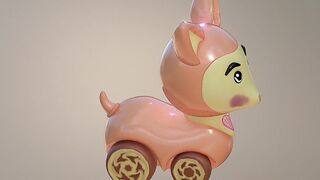 Toy deer modeling Nomad Sculpt