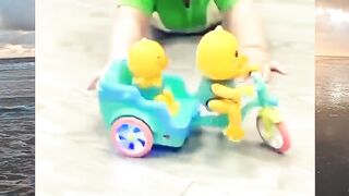 Cute baby playing with toy