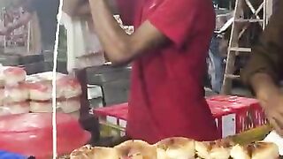 Food Street,Burger Making Skills..