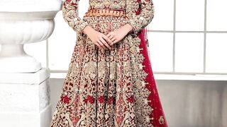 BRIDAL LEHNGA DESIGNS IN RED
