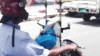 Funny bike ride in pakistan