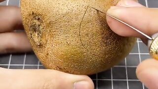 Asian street food cutting skills