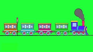 full vidoe train green secreen