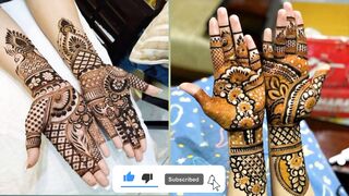 Lates stylishs mehndi designs beautiful mehndi designs for front hands fashion by Fatima ansari