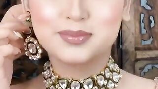 Bridal meakup lok # inspiration # jewelry # look# ideas